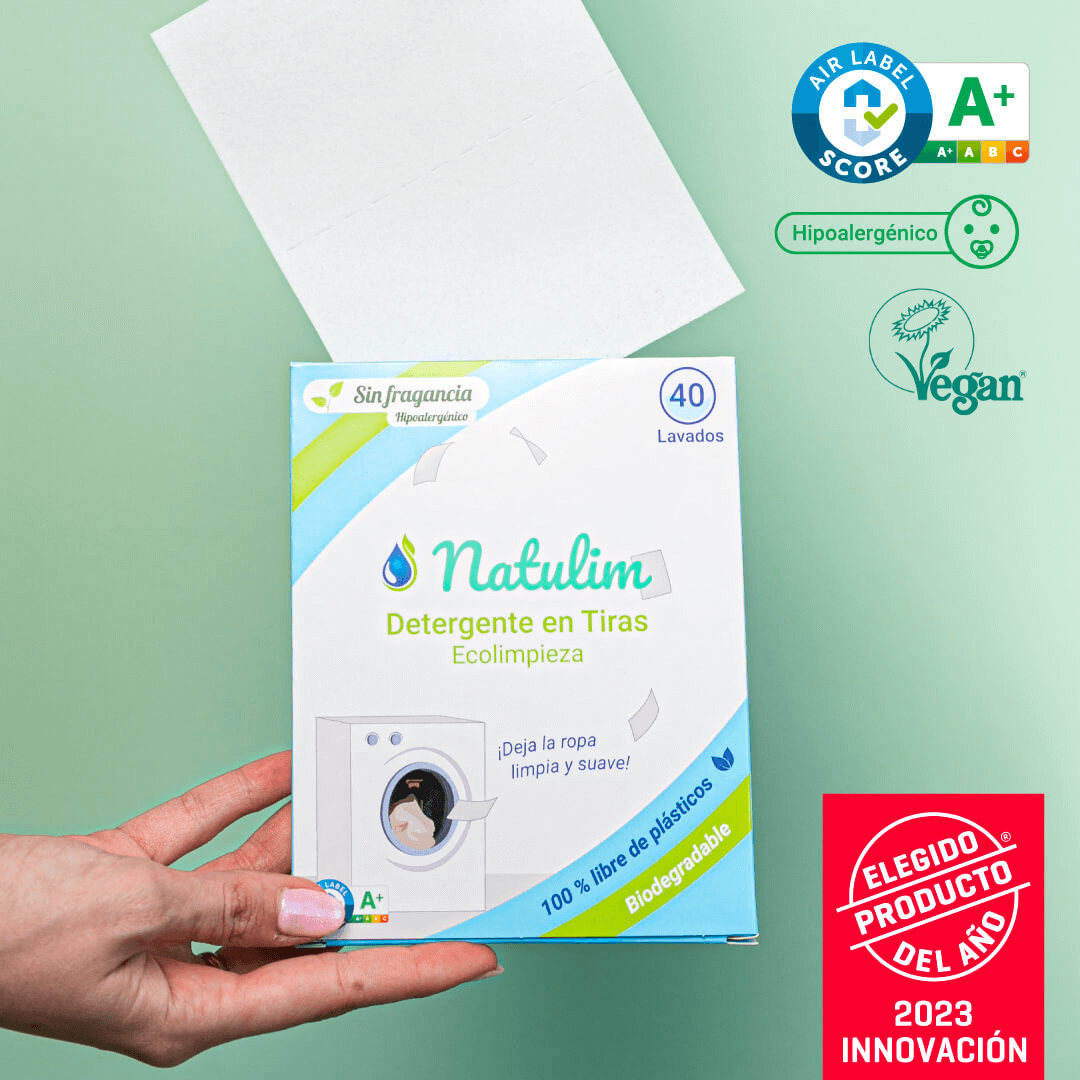 Eco-Tiras de Detergente 40 lavados Natulim