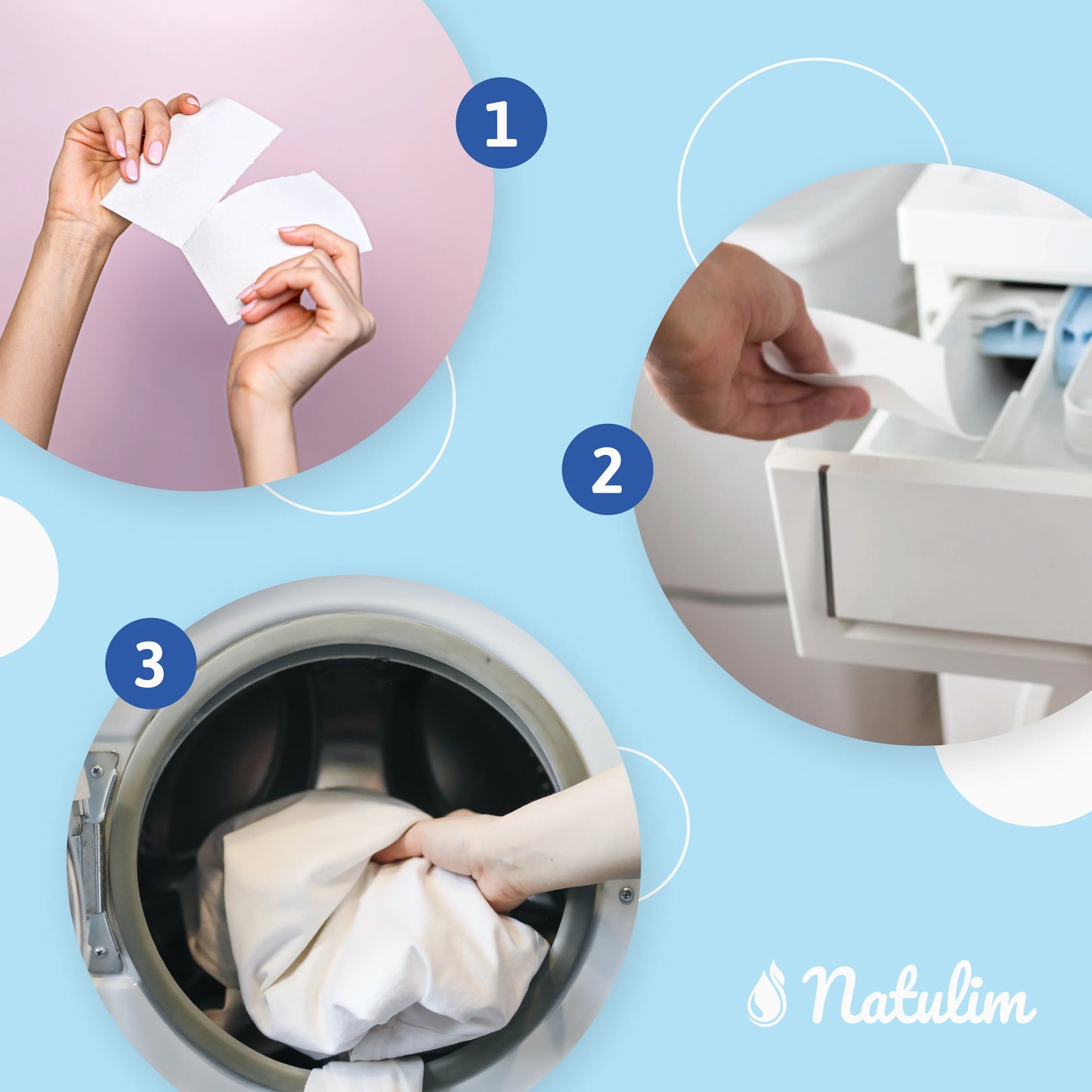 Eco-Tiras de Detergente 40 lavados Natulim