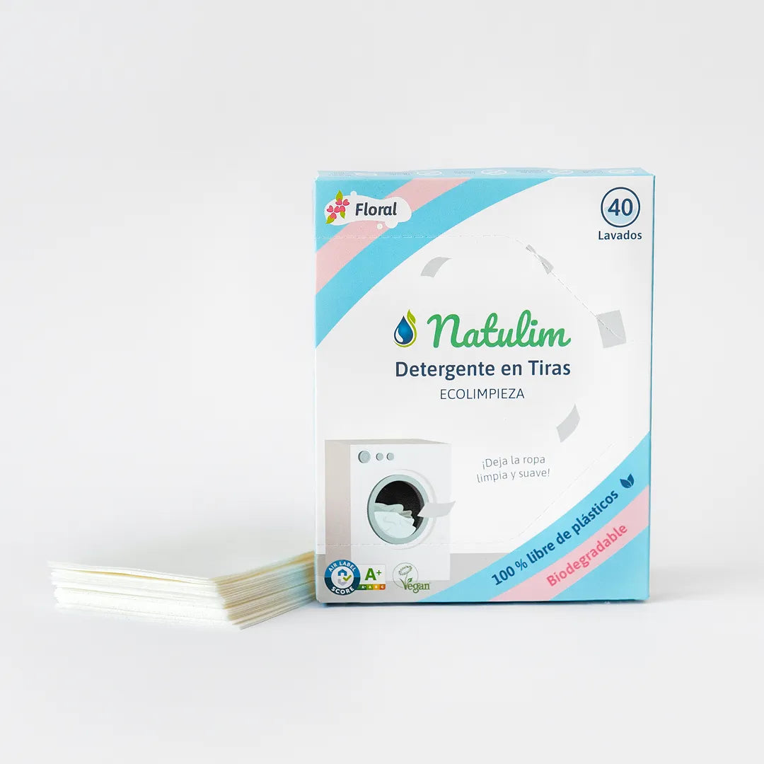 Eco-Tiras de Detergente 40 lavados Natulim