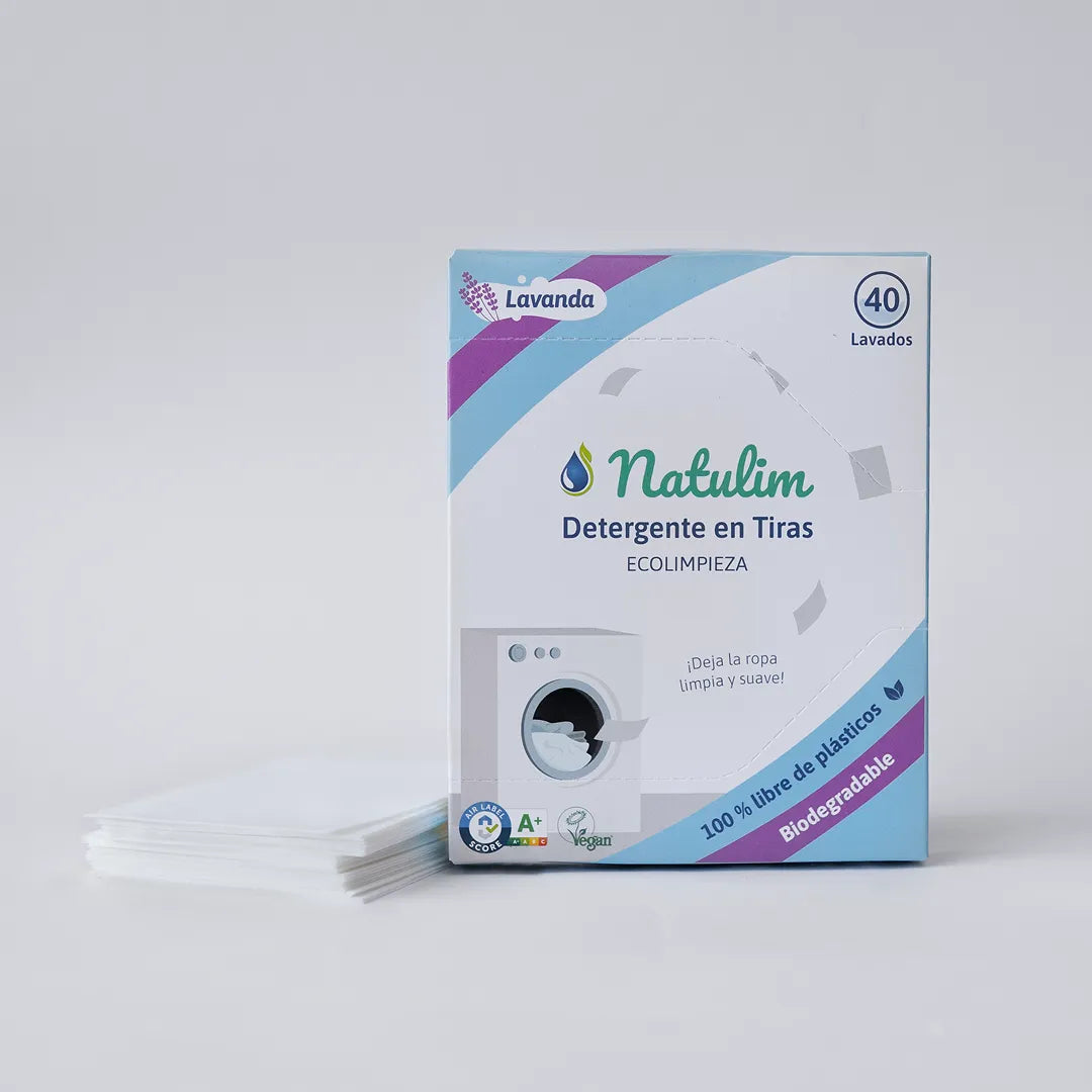 Eco-Tiras de Detergente 40 lavados Natulim