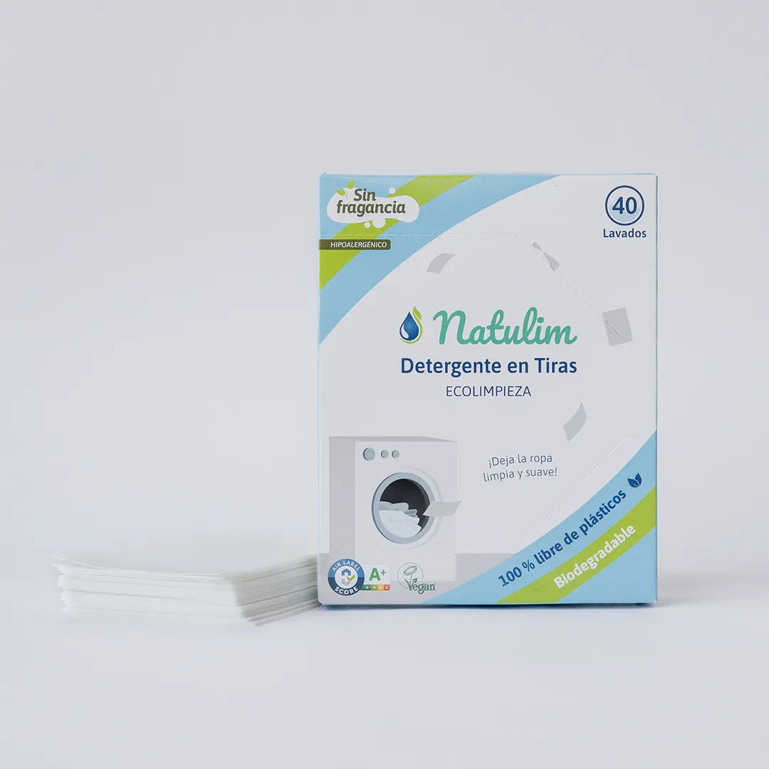 Eco-Tiras de Detergente 40 lavados Natulim