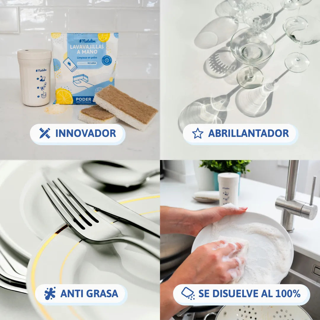 Lavavajillas a mano en polvo