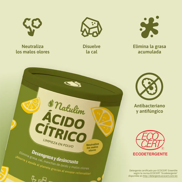 Beneficios Ácido Cítrico Natulim
