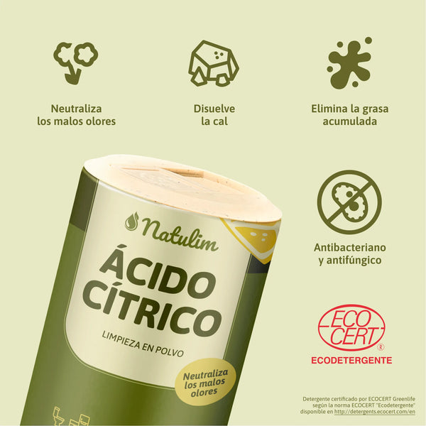 Beneficios Ácido Cítrico Natulim