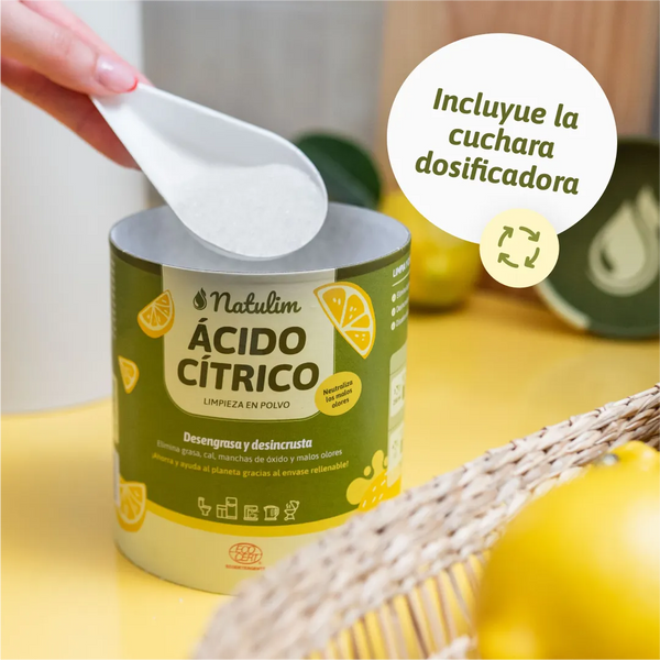 Ácido Cítrico Desengrasante con Cuchara Dosificadora Natulim