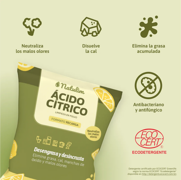 Beneficios del Ácido Cítrico Natulim