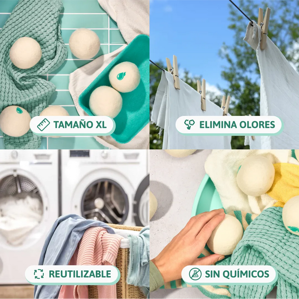 Características de las Bolas para Secadora Natulim