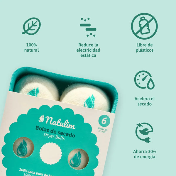 Beneficios de las Bolas para Secadora Natulim