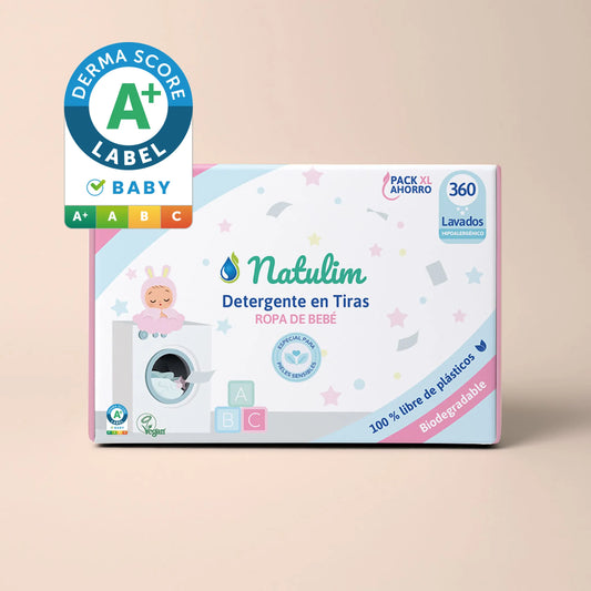 Eco-Tiras de Detergente Natulim Especial para Bebés - 360 Lavados