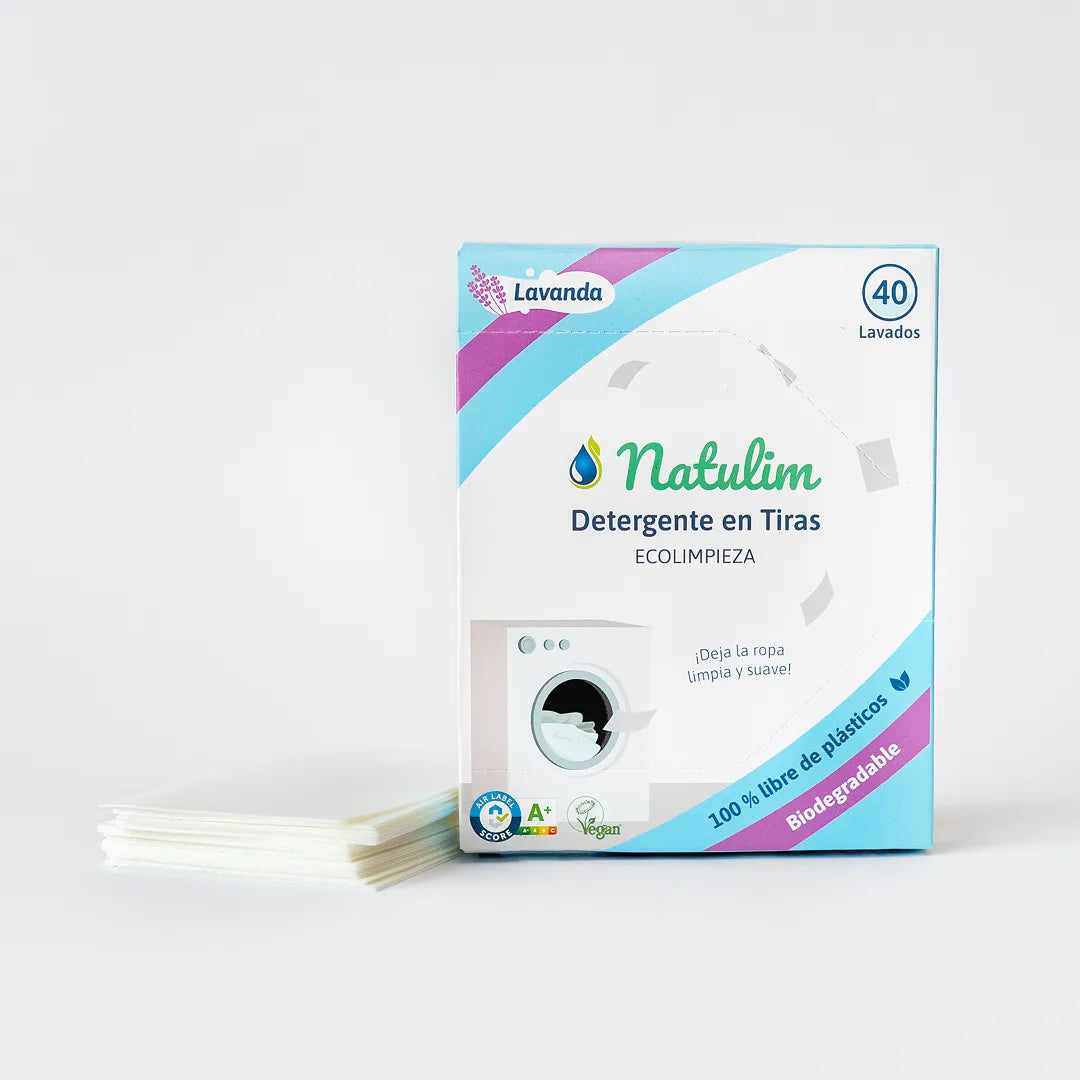 Eco-Tiras de Detergente 40 lavados Natulim