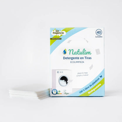 Eco-Tiras de Detergente 40 lavados Natulim