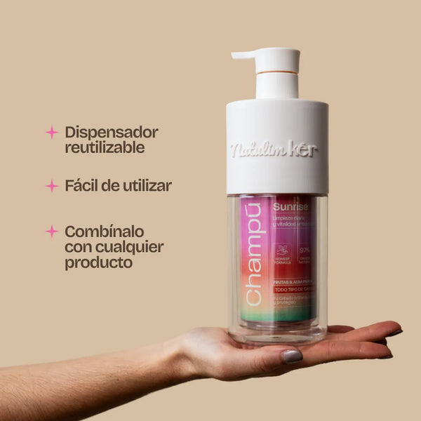 Beneficios Dispensador Gel, Champú y Jabón Natulim Kēr