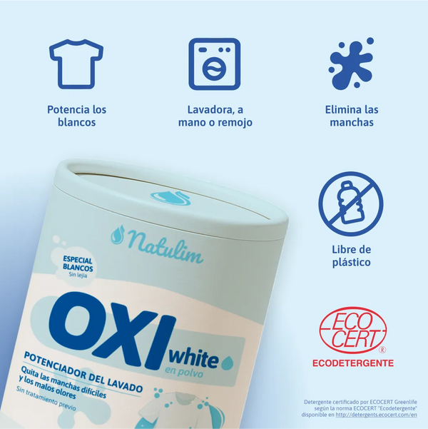 Beneficios de Oxi White: Potenciador de Lavado Natulim