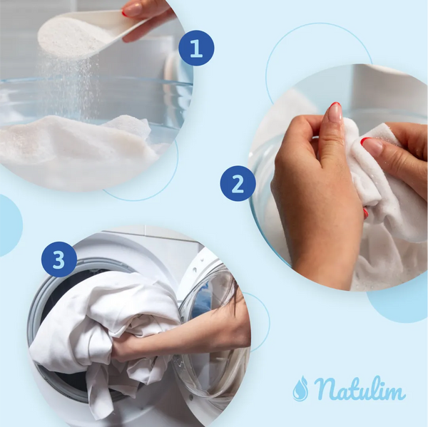 Cómo usar Oxi White: Potenciador de Lavado Natulim