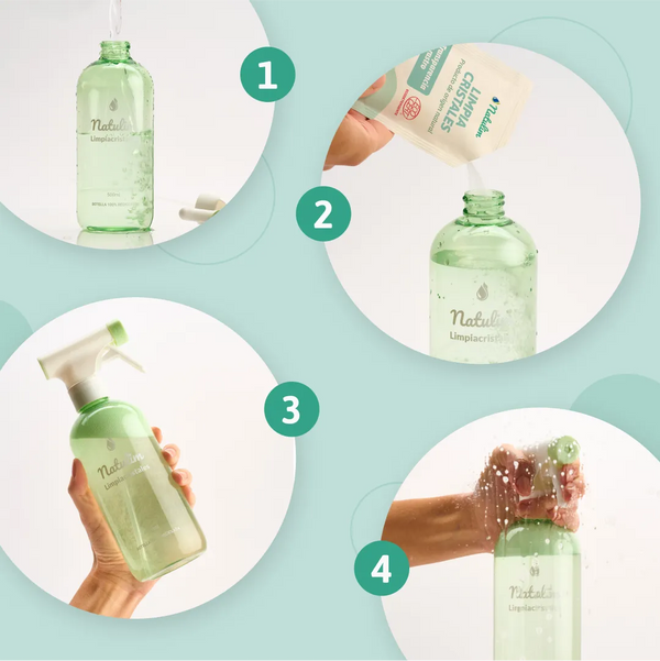 Cómo usar el Pack Limpiacristales Natulim