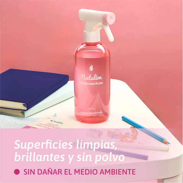 Pack Multisuperficies: Superficies limpias, brillantes y sin polvo Natulim