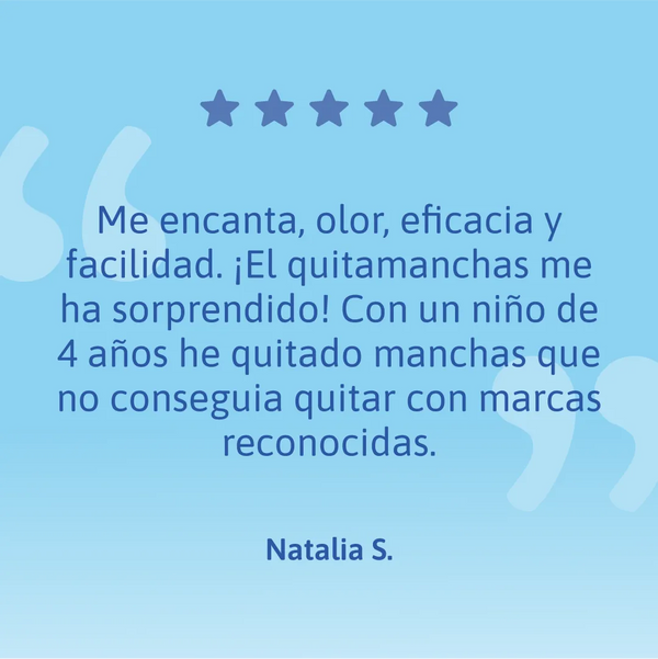 Opinión del Quitamanchas Natulim