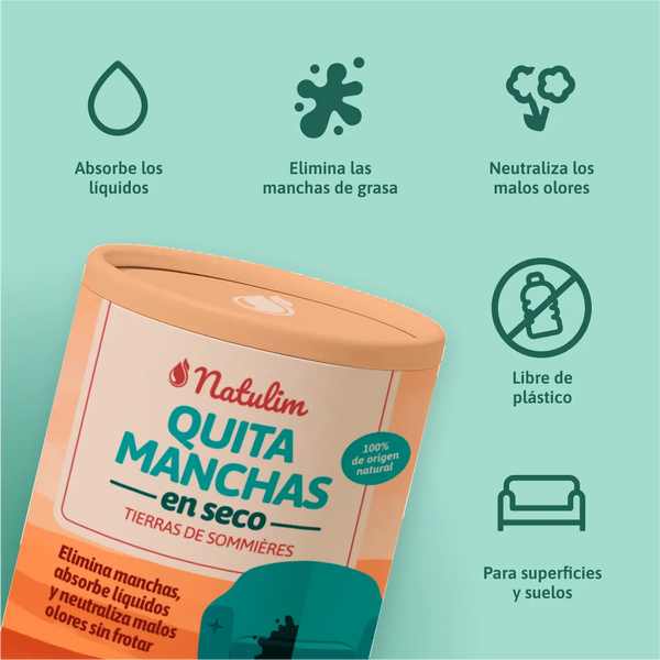 Beneficios Quitamanchas en Seco Tierras de Sommières Natulim