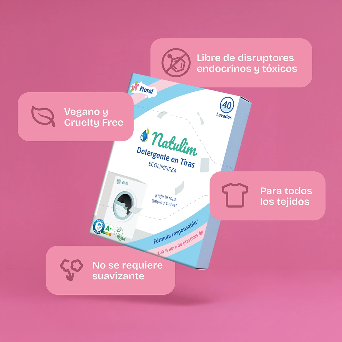 Eco-Tiras de Detergente 40 lavados – galería 2