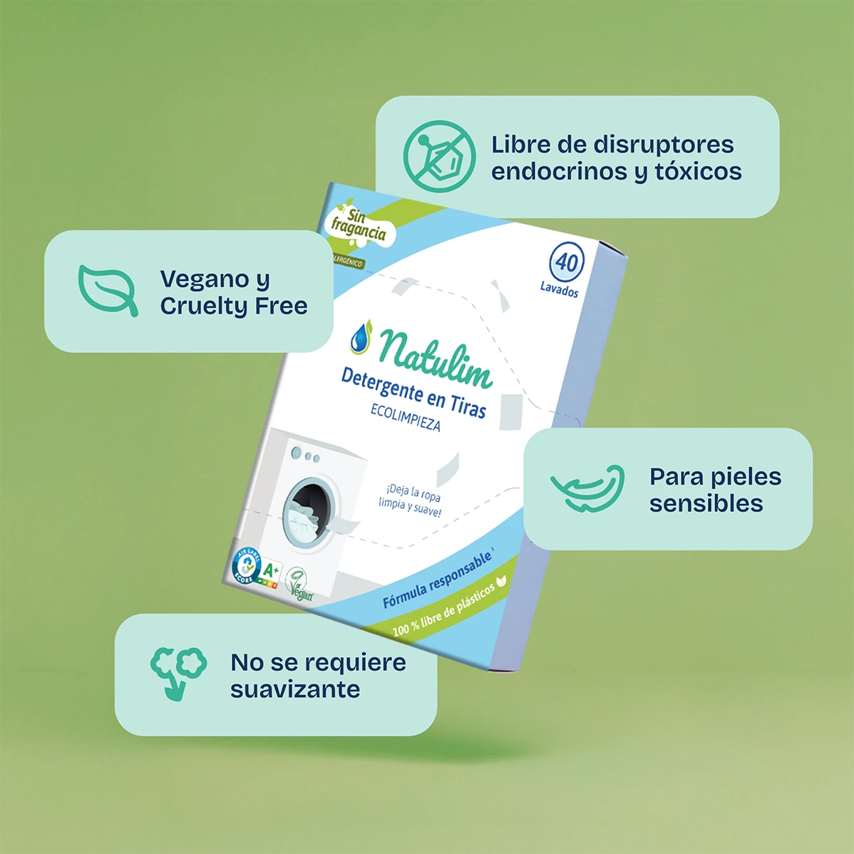 Eco-Tiras de Detergente 40 lavados – galería 18