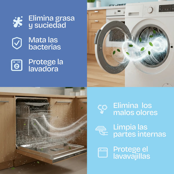 Beneficios del Limpia Lavadoras y Limpia Lavavajillas Natulim