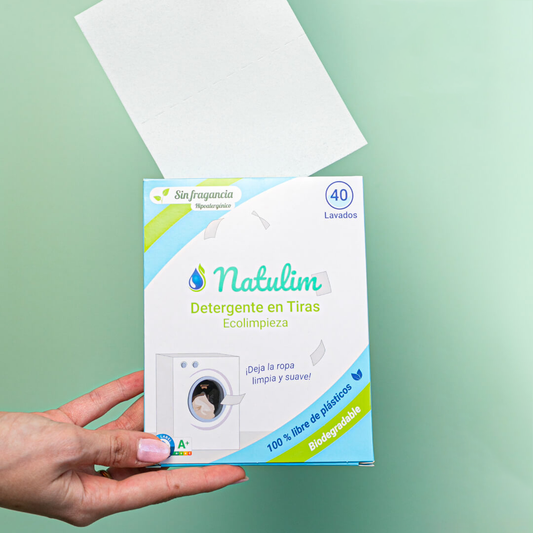 Eco-Tiras de Detergente Natulim para Bebés - 40 Lavados