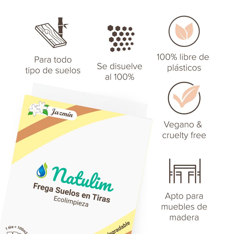 Eco-Tiras de Detergente + Fregasuelos Gratis – Natulim